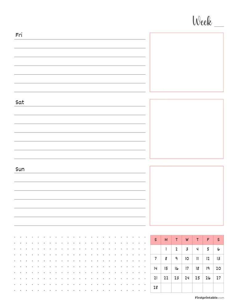 February 2027 - Horizontal Layout 02