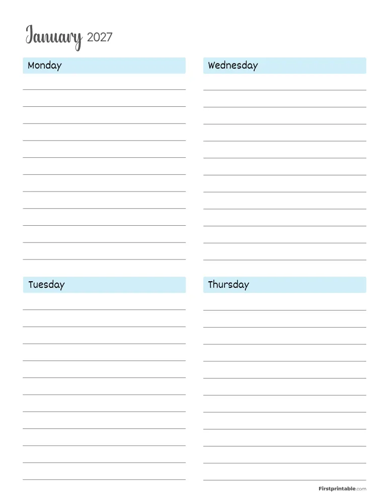 January 2027 - Vertical Layout 01