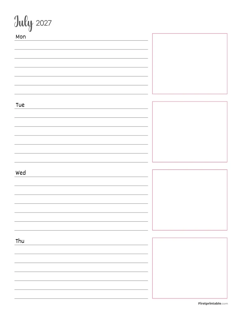 July 2027 - Horizontal Layout 01