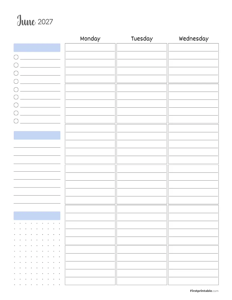 June 2027 - Standard Vertical Layout 01