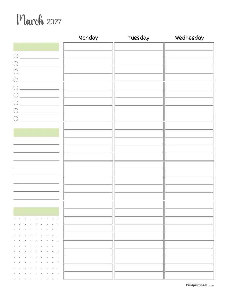 March 2027 - Standard Vertical Layout 01