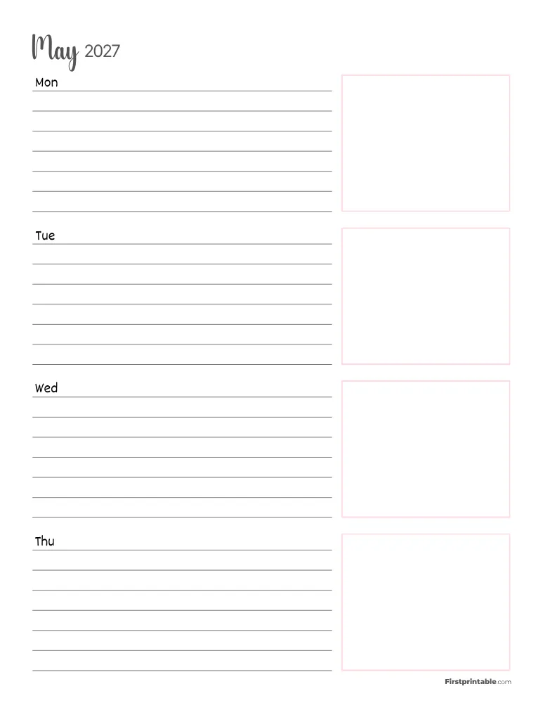 May 2027 - Horizontal Layout 01