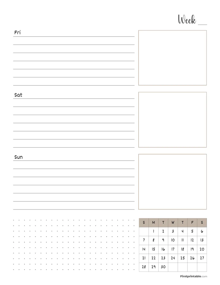 November 2027 - Horizontal Layout 02