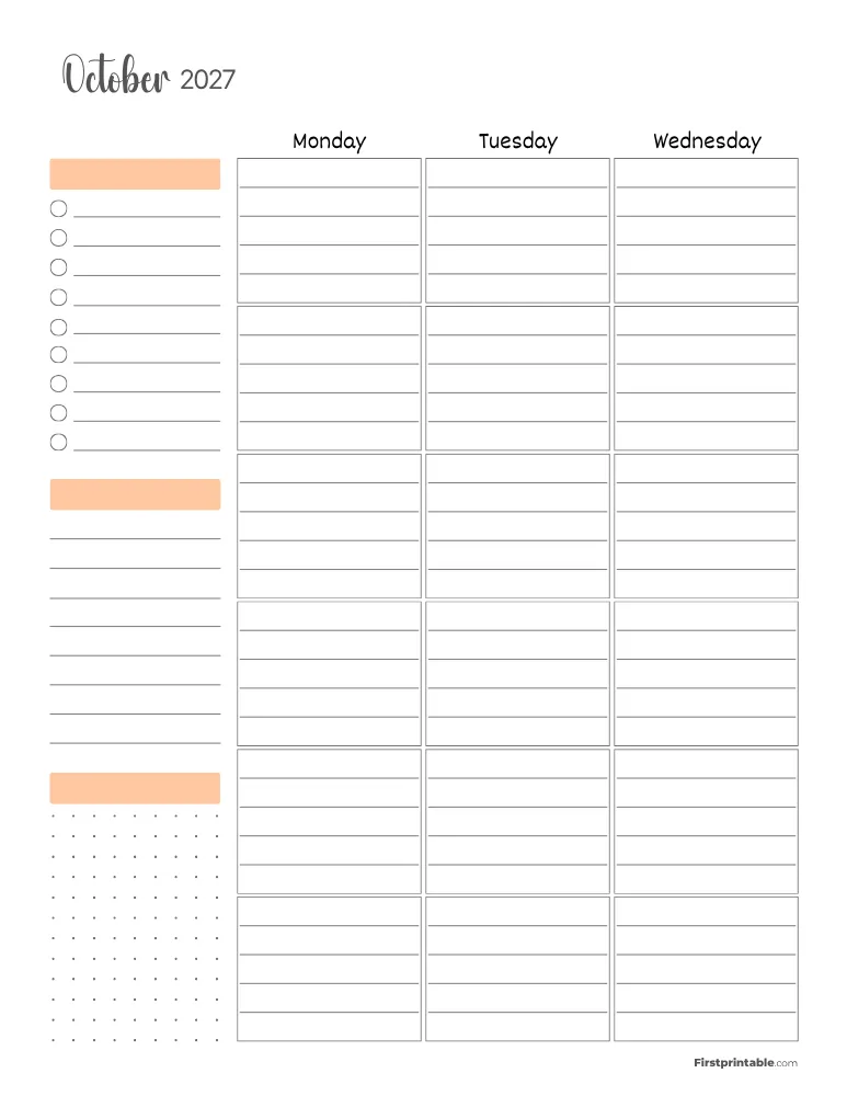 October 2027 - Standard Vertical Layout 01