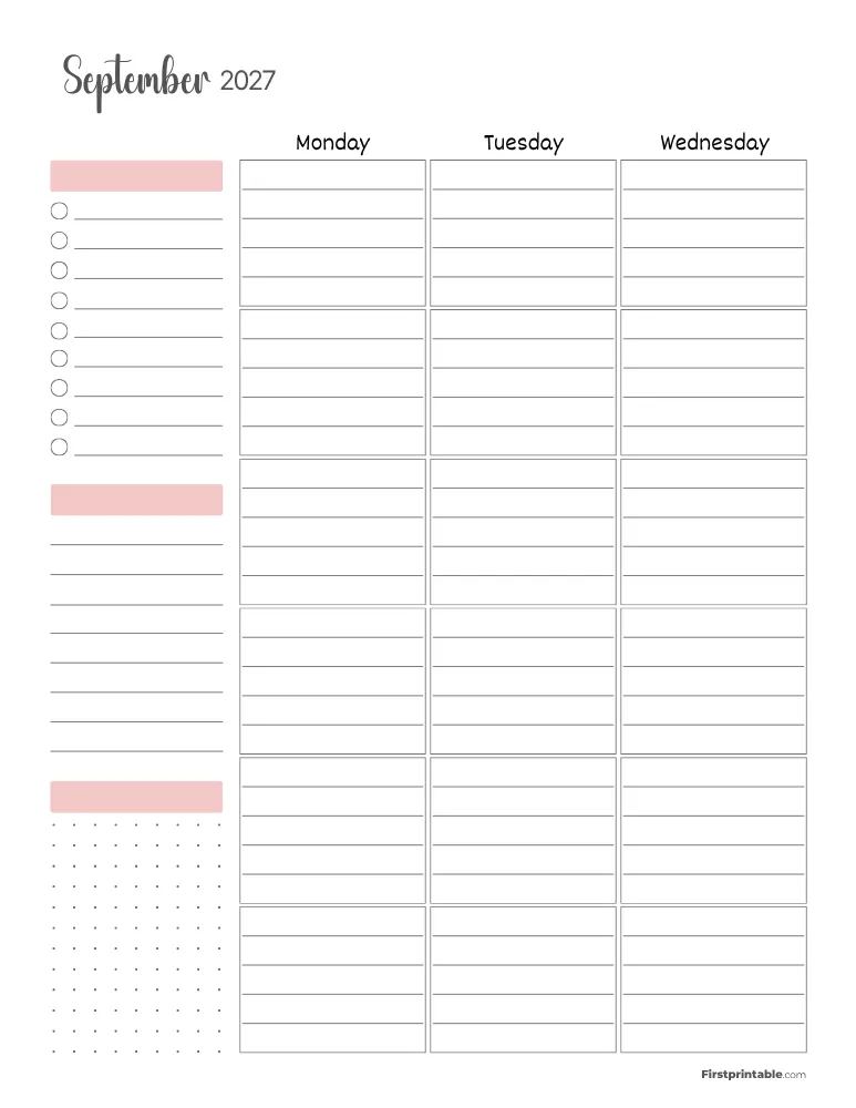 September 2027 - Standard Vertical Layout 01