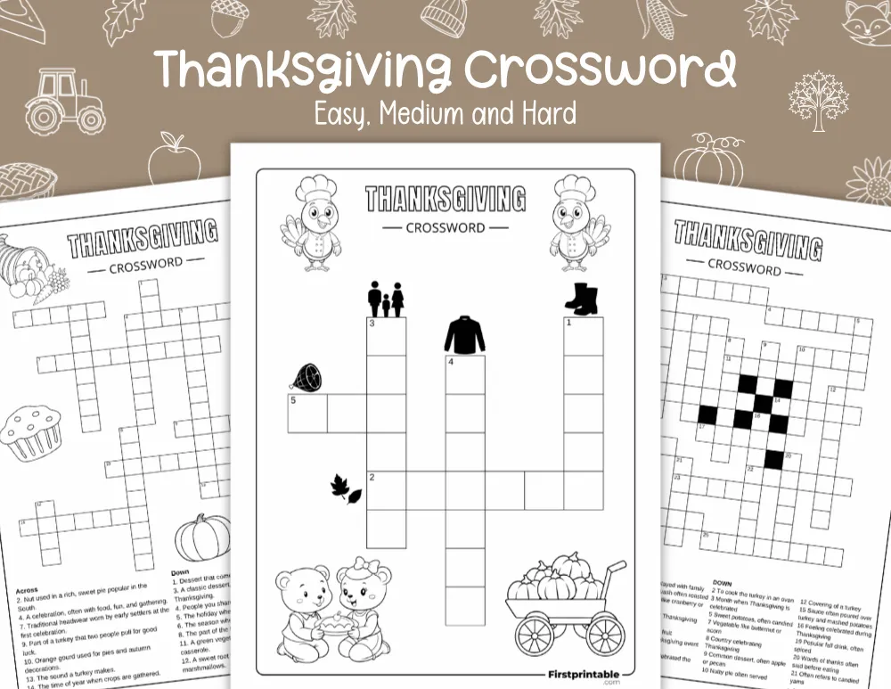 Thanksgiving Crossword