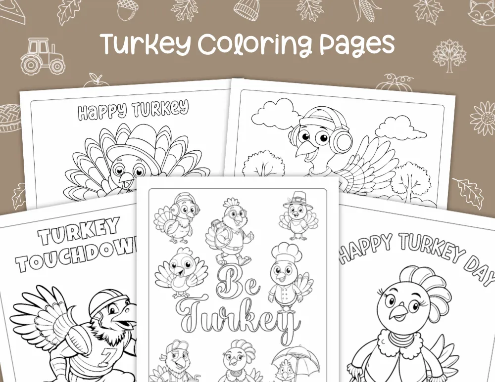 Turkey Coloring Pages