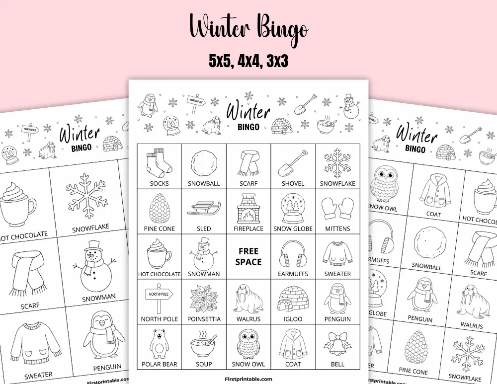 Printable Winter Bingo 02
